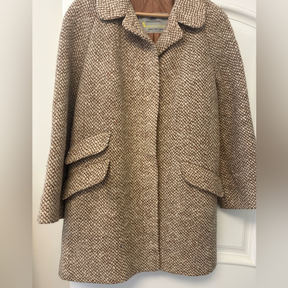 Vintage Aquascutum Wool Coat: 1960s Regent Street – Made in England | M/L 8 - 10